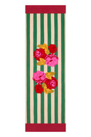 Tovaglietta Doppia Cotone 50X150Cm - Nizam Stripes Green Natural