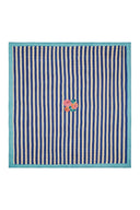 Trapunta Reversibile 250X270Cm - Nizam Stripes Blue Natural