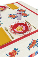 Telo Cotone 140x240 cm - Ortensia Red Gold