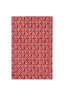 Tessuto - Arabesque Design Red Natural