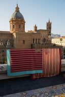Lisa Corti x The Socialite Family - Telo Cotone 140x240 cm Tiger Bordeaux