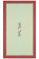 Lisa Corti x The Socialite Family - Telo Cotone 140x240 cm Tiger Light Blue