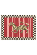 Lisa Corti x The Socialite Family - Tovaglietta Cotone 35x48 cm Tiger Bordeaux
